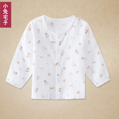 呵護(hù)寶寶嬌嫩肌膚 夏季純棉雙層紗布對開上衣